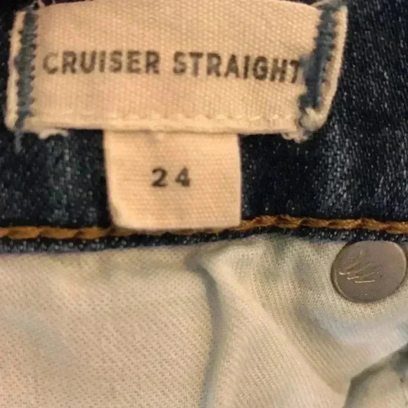 Madewell Cruiser High Rise Straight Jeans Size 24 - Picture 9 of 11